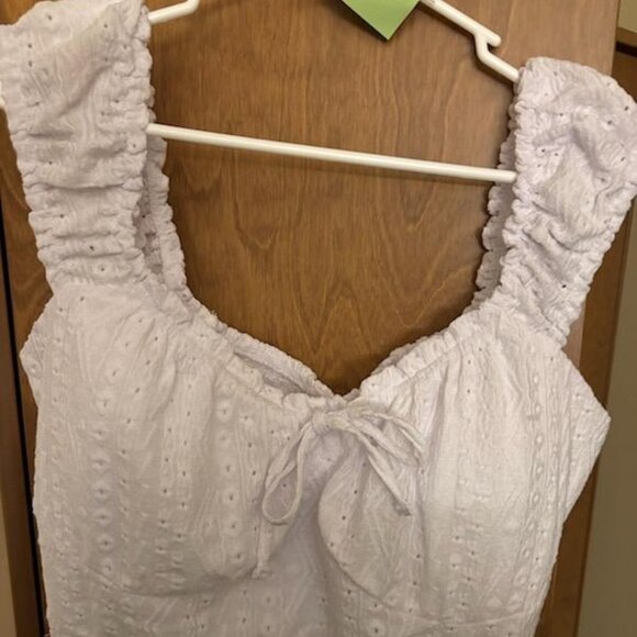 white eyelet dress XL classic style - Picture 3 of 7